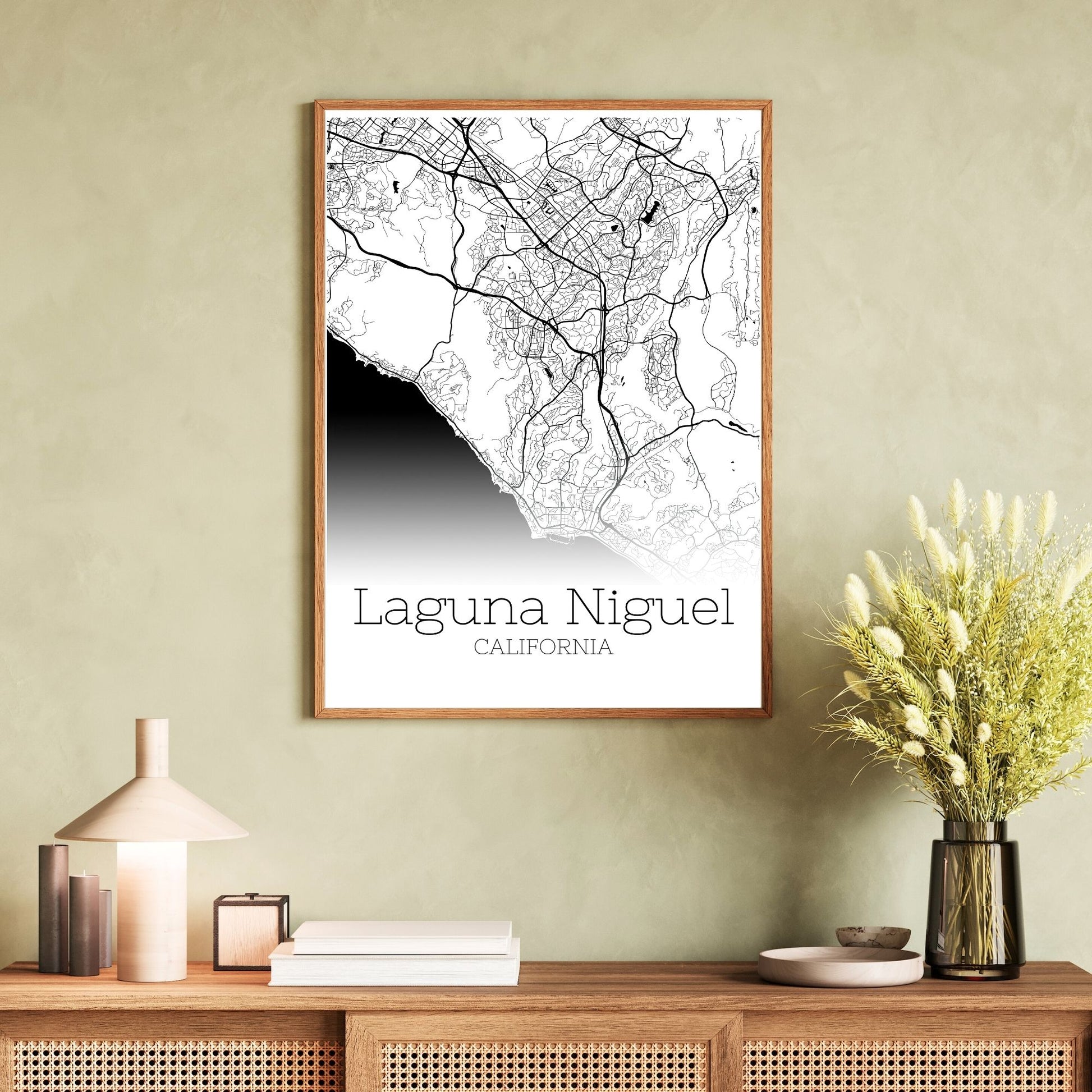 Laguna Niguel California City Map Poster - GroovyGrove