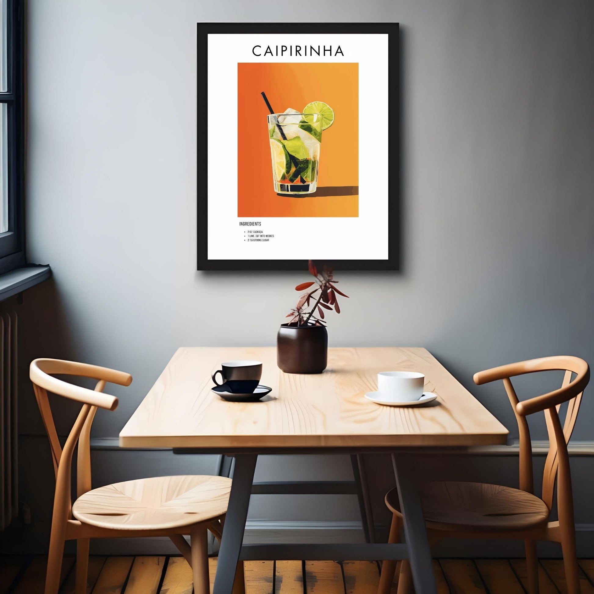 Caipirinha Retro Cocktail Poster - GroovyGrove