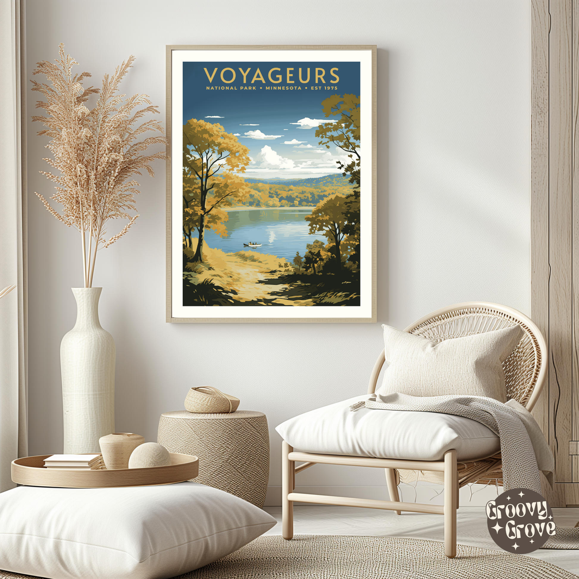 Voyageurs National Park Vintage Poster - GroovyGrove