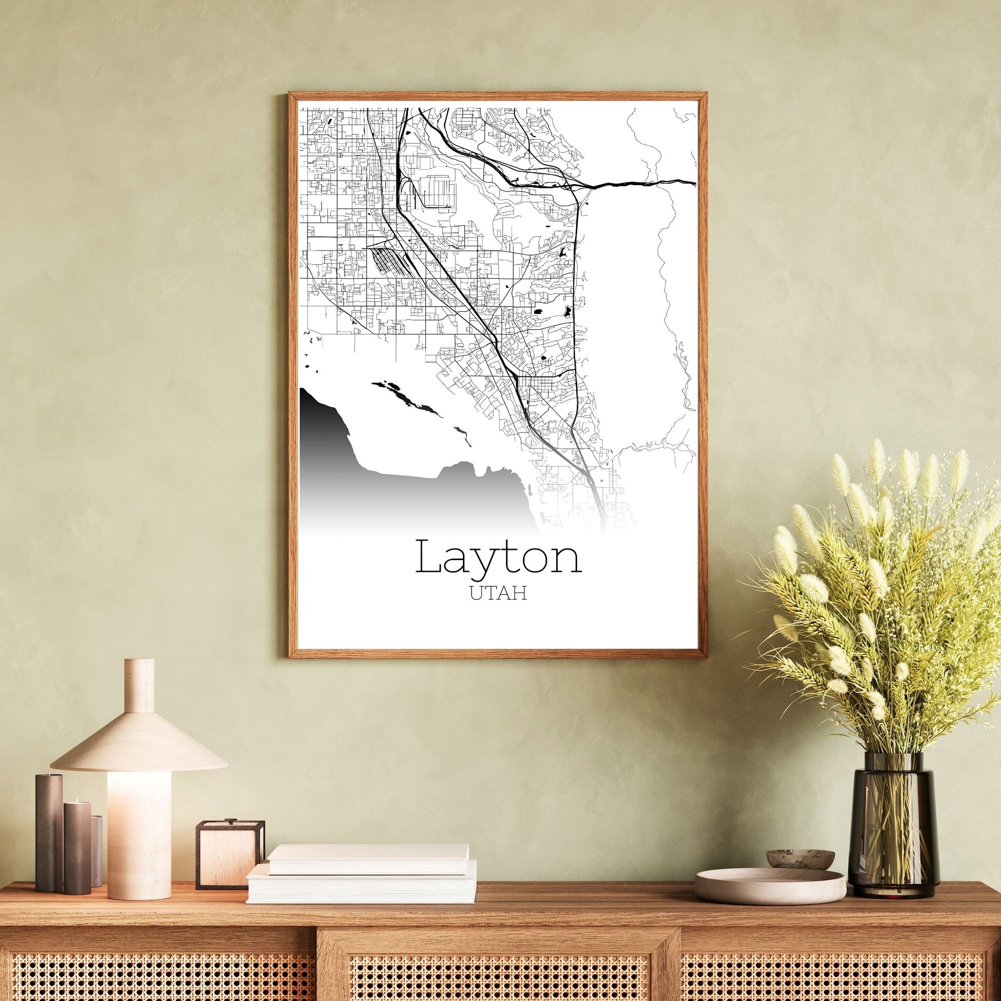 Layton Utah City Map Poster - GroovyGrove