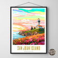 San Juan Island Washington Poster - GroovyGrove