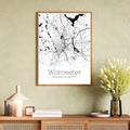 Worcester Massachusetts City Map Poster - GroovyGrove