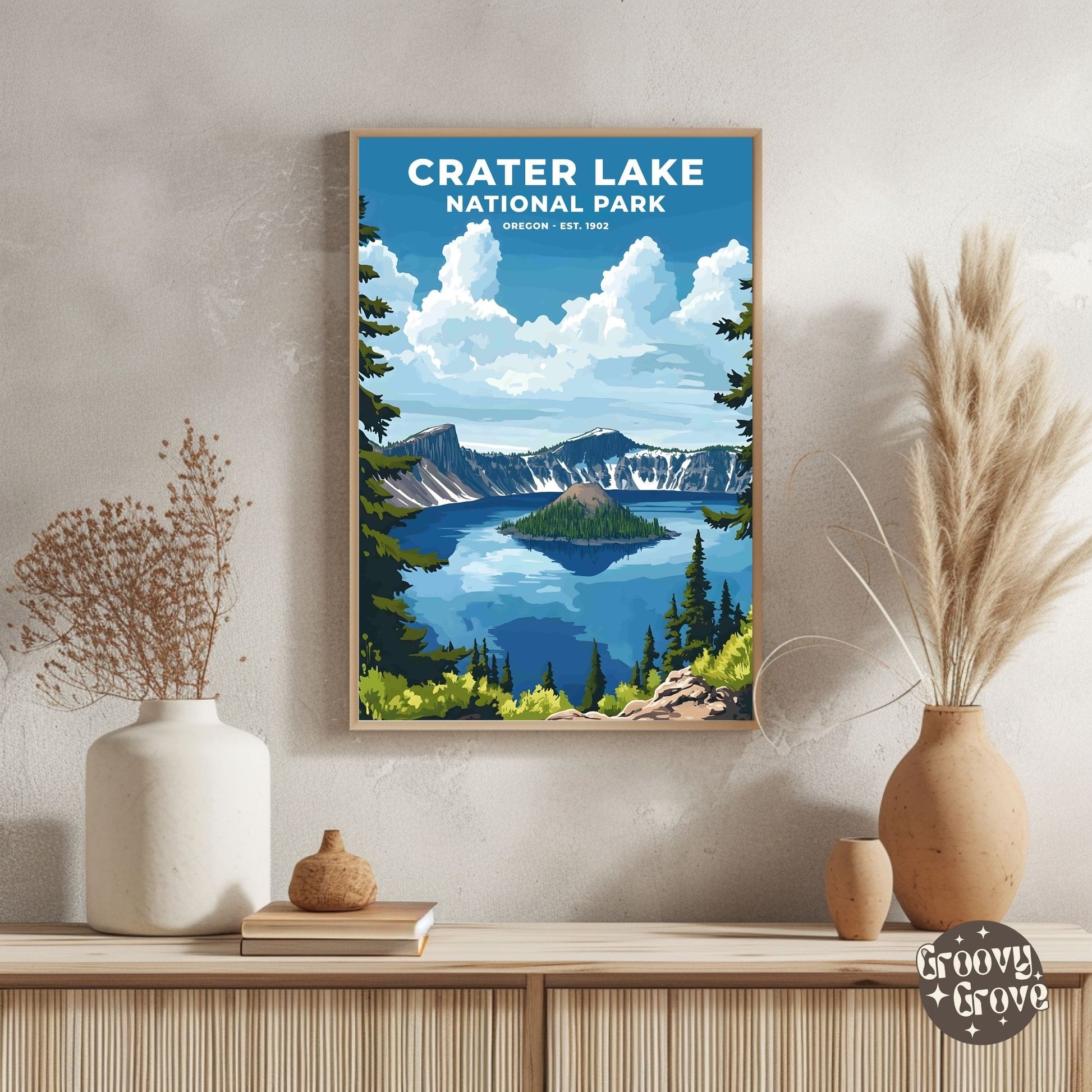 Crater Lake National Park Poster - GroovyGrove