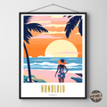 Honolulu Hawaii Poster - GroovyGrove