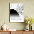 Santa Monica California City Map Poster - GroovyGrove