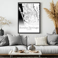 Bonita Springs Florida City Map Poster - GroovyGrove