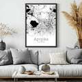 Apopka Florida City Map Poster - GroovyGrove