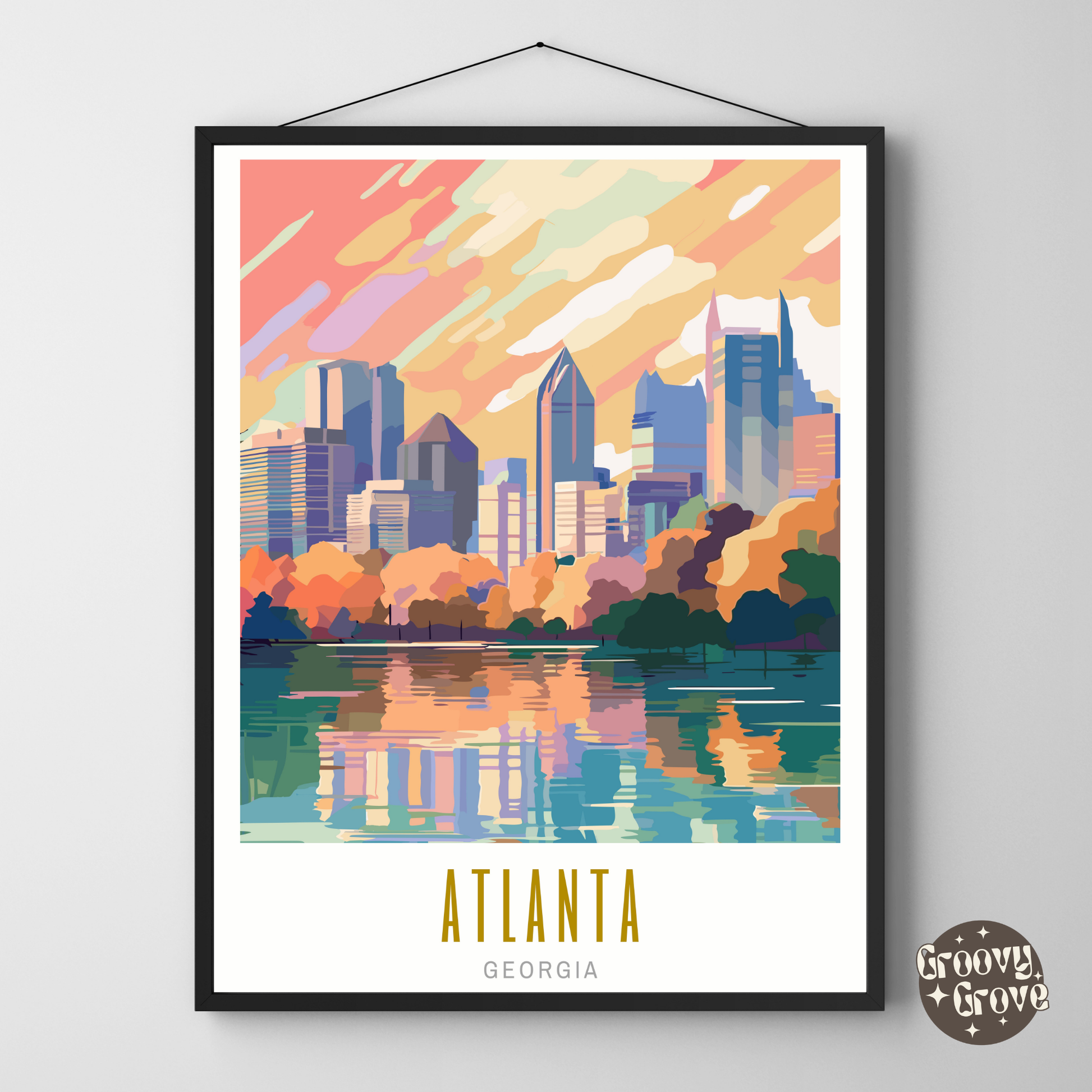 Atlanta Georgia Poster - GroovyGrove