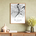 St. Louis Missouri City Map Poster - GroovyGrove