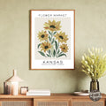 Kansas Flower Market Poster - GroovyGrove