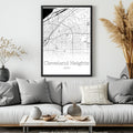 Cleveland Heights Ohio City Map Poster - GroovyGrove