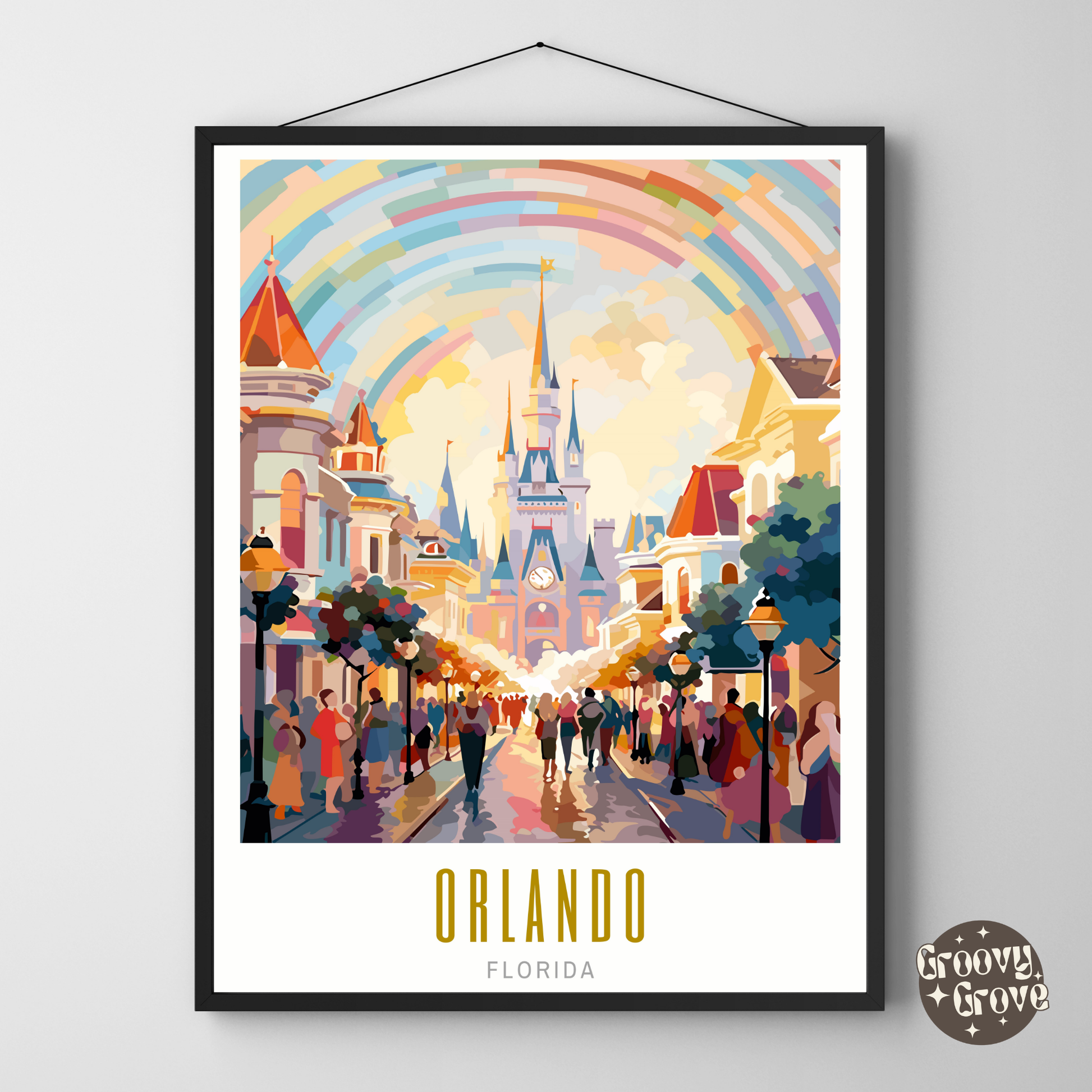 Orlando Florida Poster - GroovyGrove