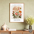 Indiana Flower Market Poster - GroovyGrove