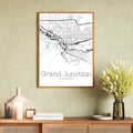 Grand Junction Colorado City Map Poster - GroovyGrove