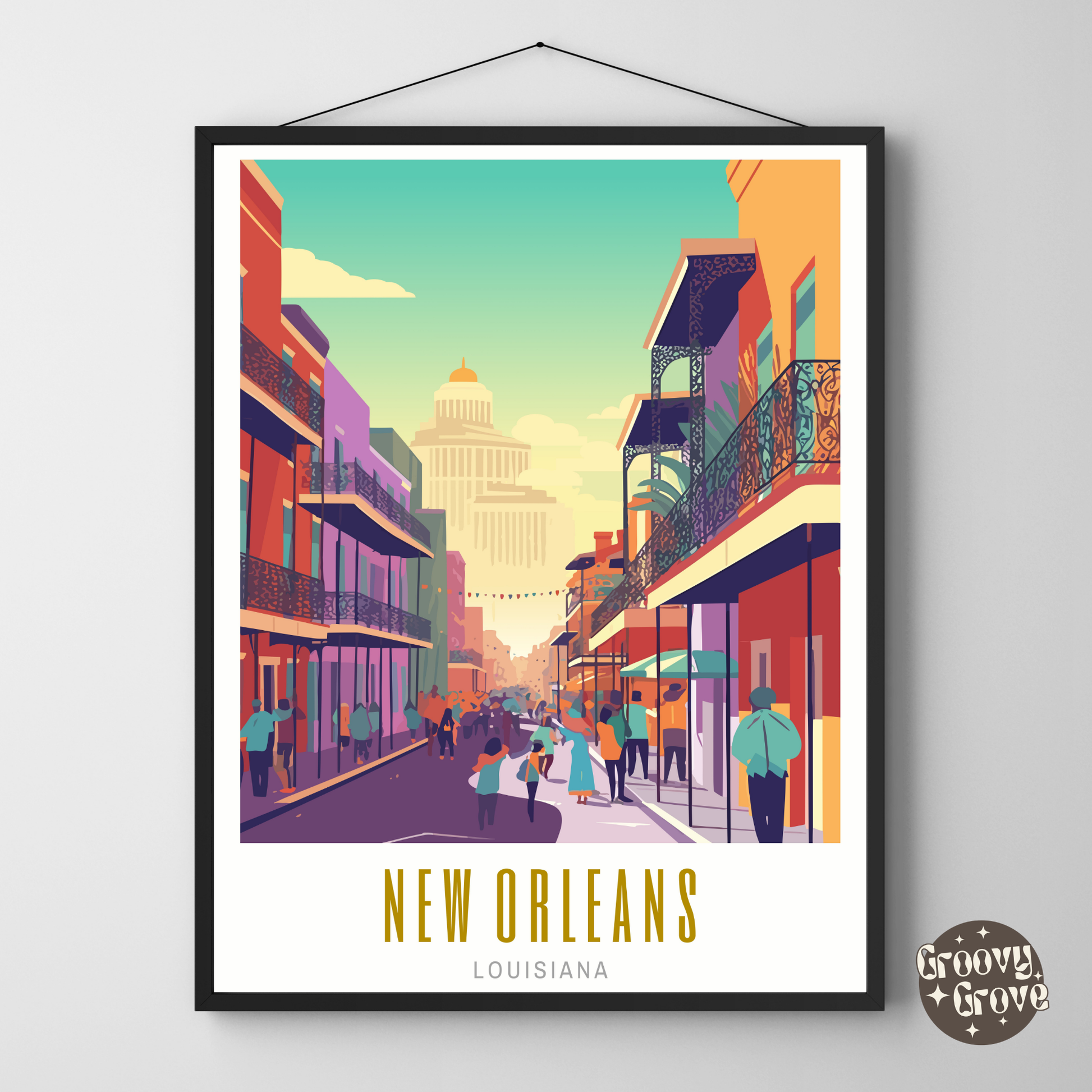 New Orleans Louisiana Poster - GroovyGrove