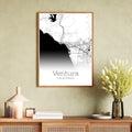 Ventura California City Map Poster - GroovyGrove