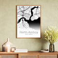 Perth Amboy New Jersey City Map Poster - GroovyGrove