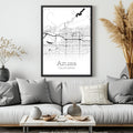 Azusa California City Map Poster - GroovyGrove