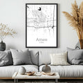 Ames Iowa City Map Poster - GroovyGrove