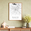 Rock Hill South Carolina City Map Poster - GroovyGrove