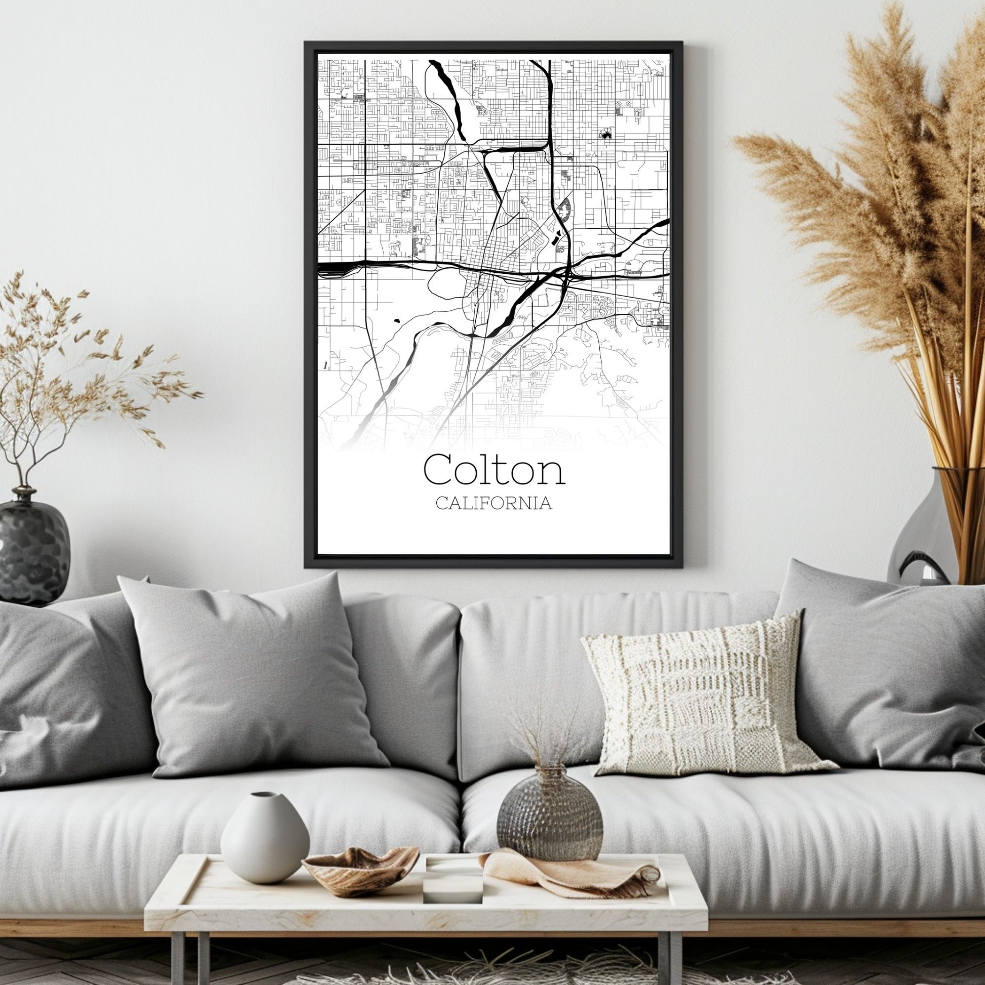 Colton California City Map Poster - GroovyGrove