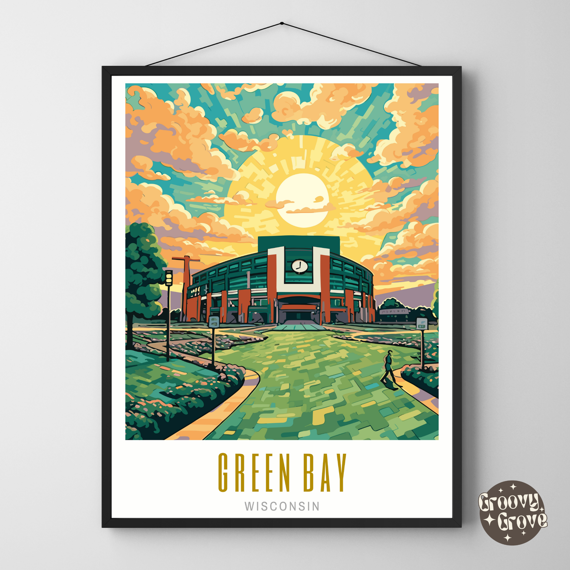 Green Bay Wisconsin Poster - GroovyGrove