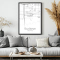 Buckeye Arizona City Map Poster - GroovyGrove