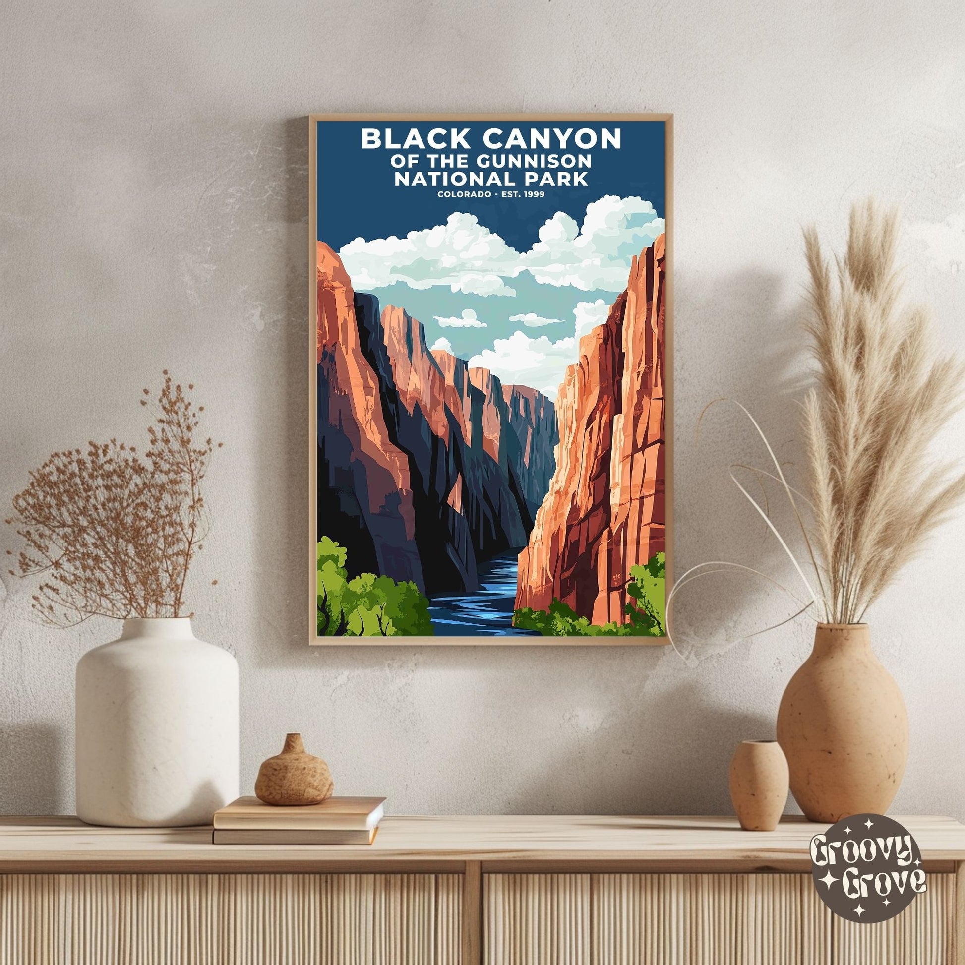 Black Canyon of the Gunnison National Park Poster - GroovyGrove