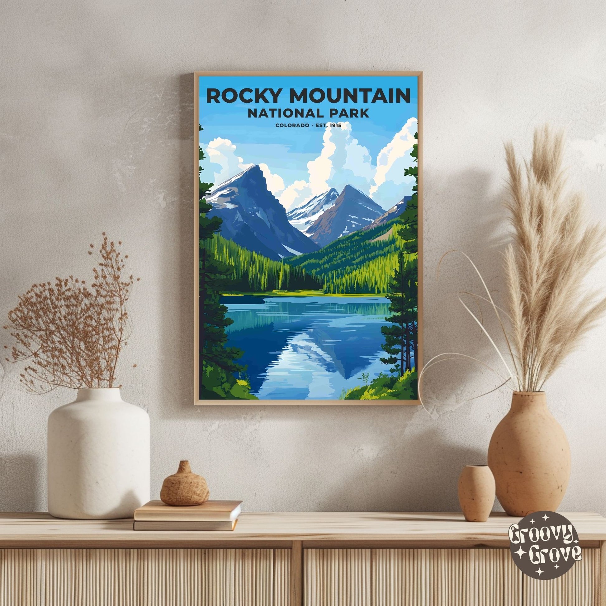 Rocky Mountain National Park Poster - GroovyGrove