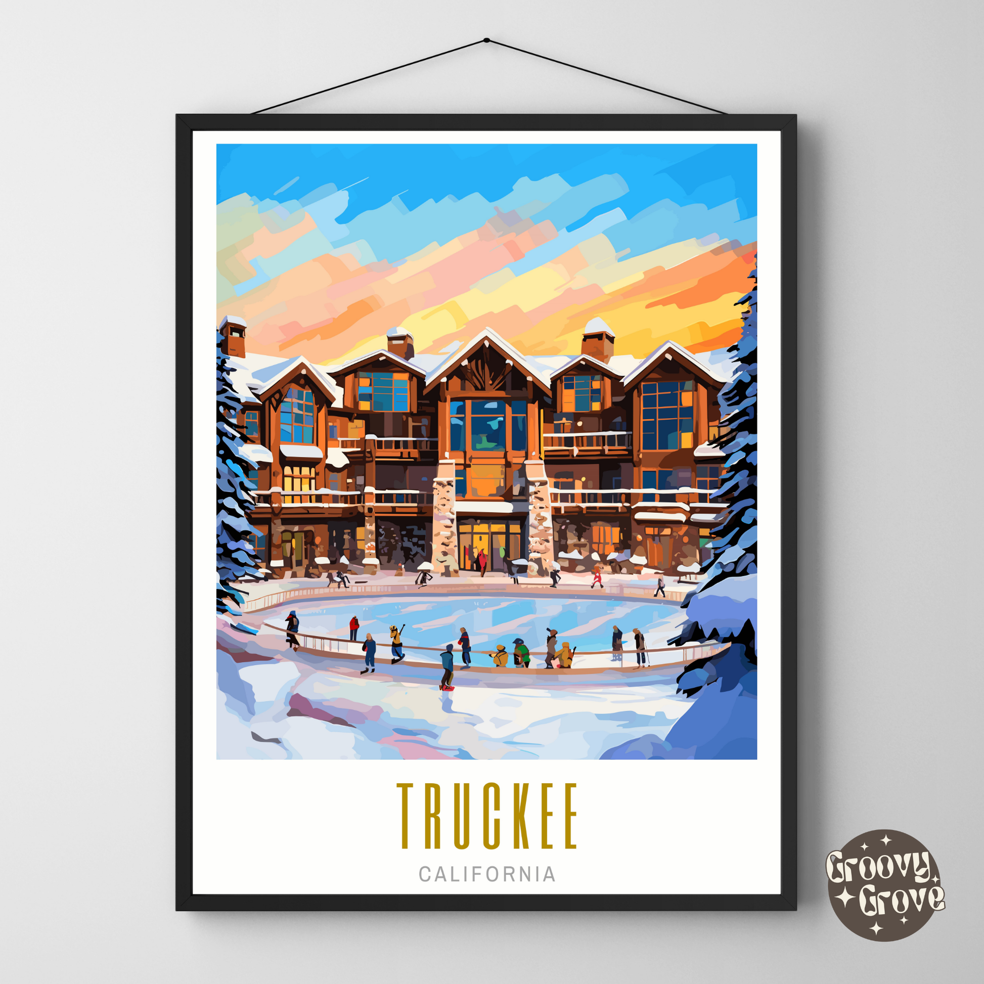 Truckee California Poster - GroovyGrove