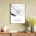 Nampa Idaho City Map Poster - GroovyGrove