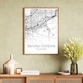 Rancho Cordova California City Map Poster - GroovyGrove