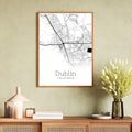 Dublin California City Map Poster - GroovyGrove