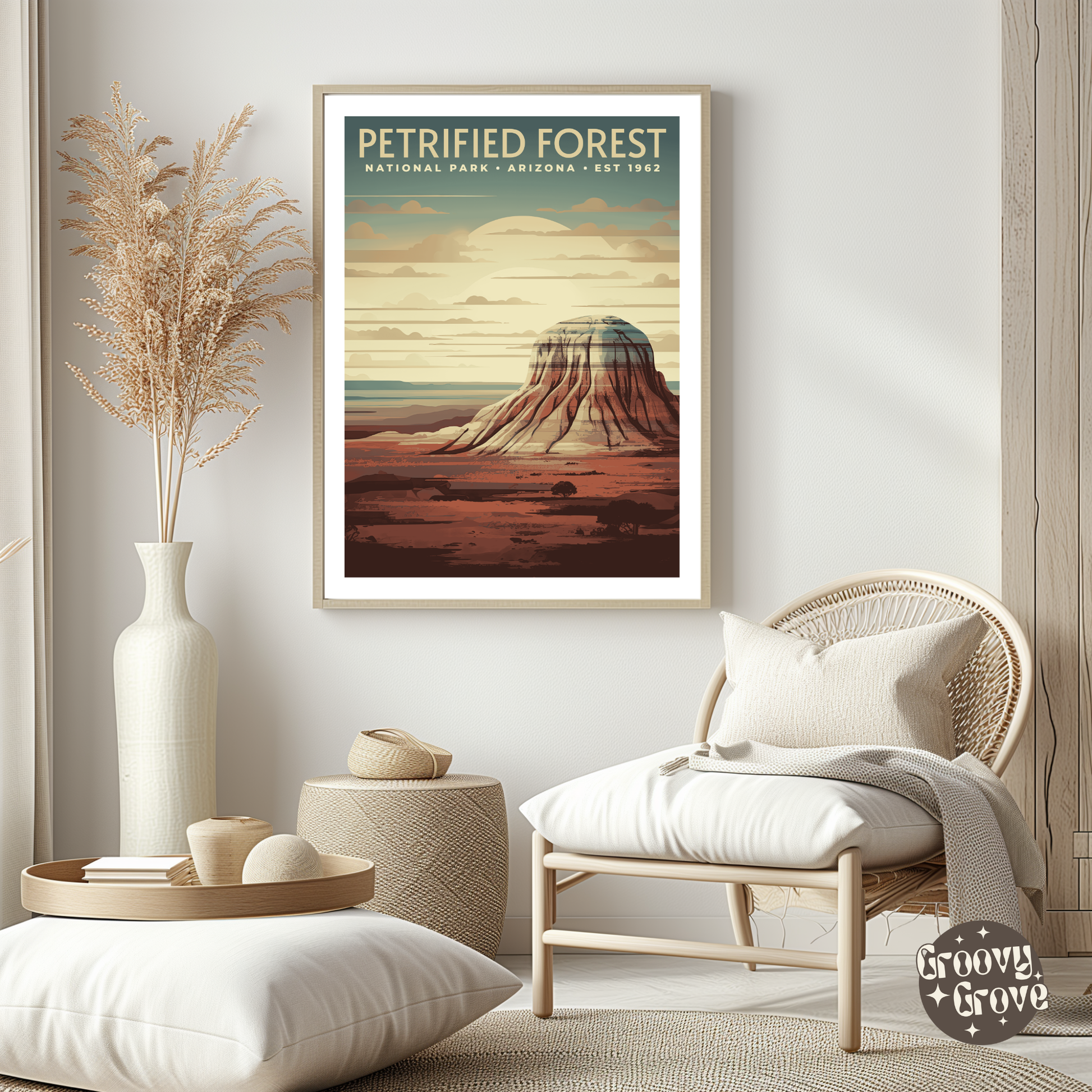 Petrified Forest National Park Vintage Poster - GroovyGrove