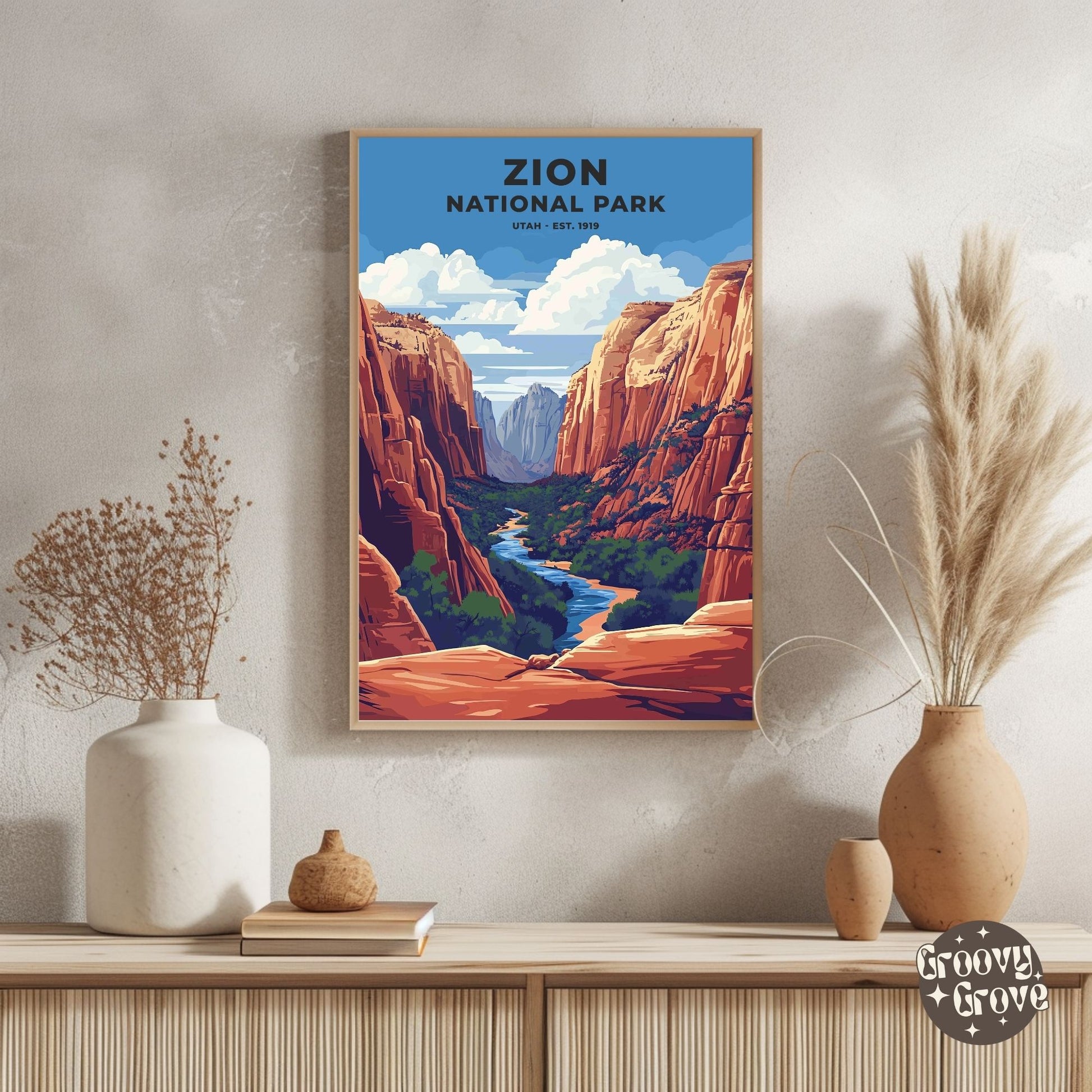 Zion National Park Poster - GroovyGrove