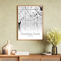 Pinellas Park Florida City Map Poster - GroovyGrove