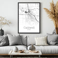 Caldwell Idaho City Map Poster - GroovyGrove