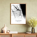 Jupiter Florida City Map Poster - GroovyGrove