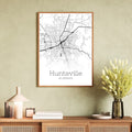 Huntsville Alabama City Map Poster - GroovyGrove