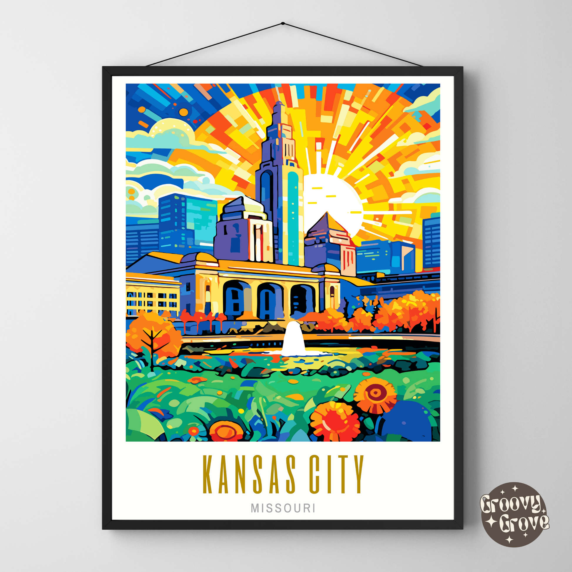 Kansas City Missouri Poster - GroovyGrove