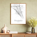 Pocatello Idaho City Map Poster - GroovyGrove