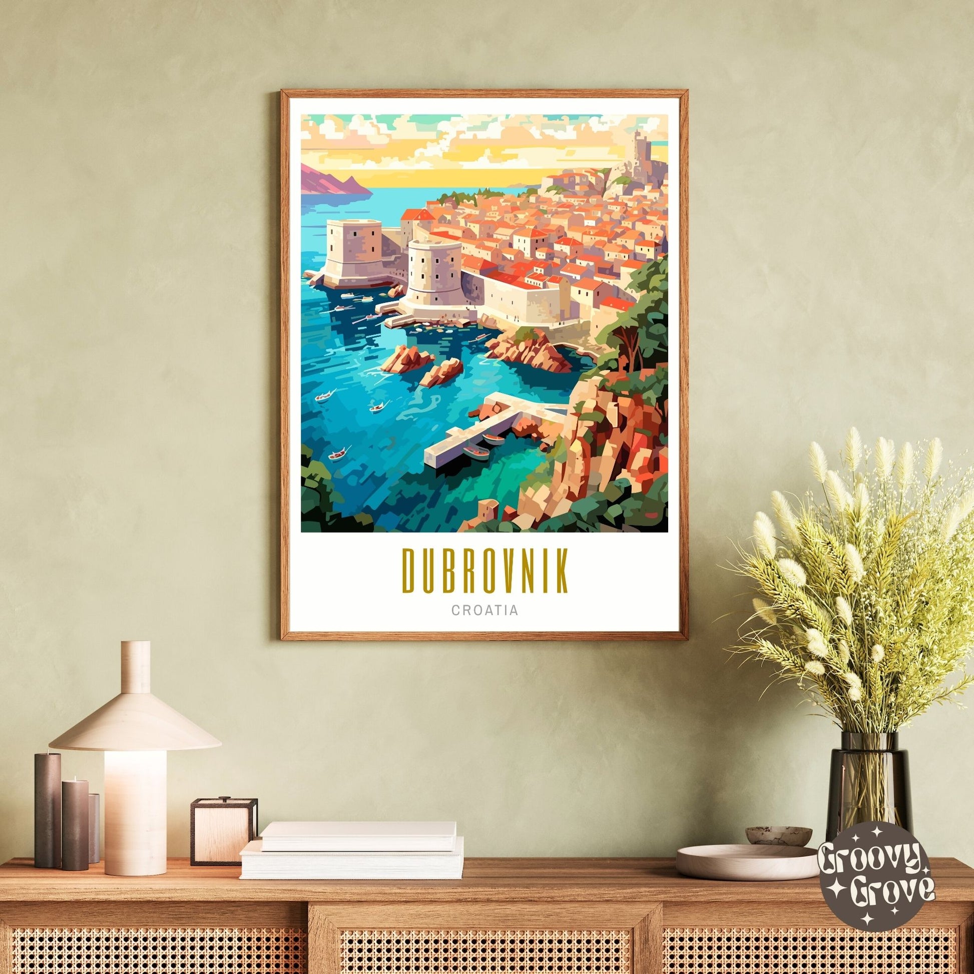 Dubrovnik Croatia Poster - GroovyGrove