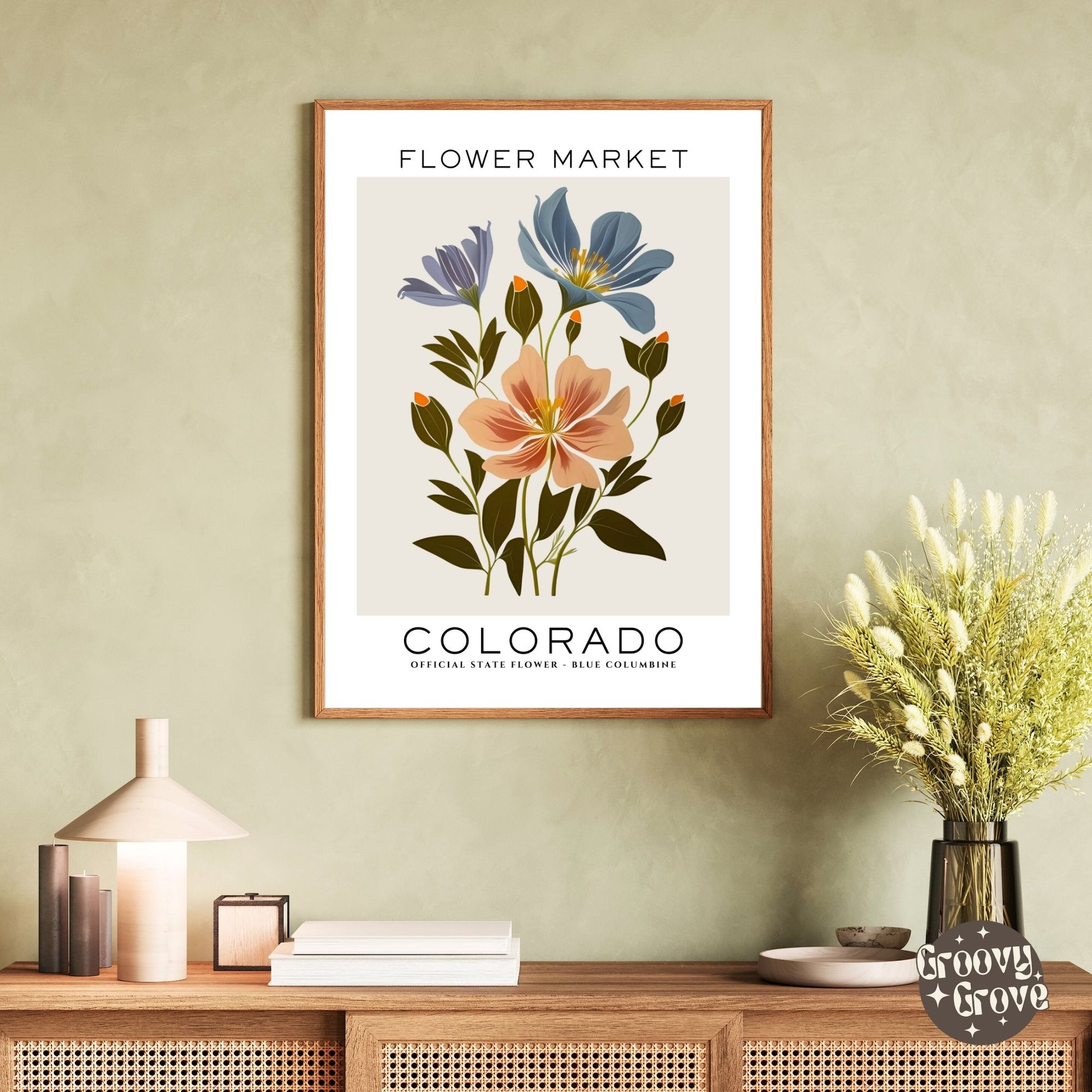 Colorado Flower Market Poster - GroovyGrove