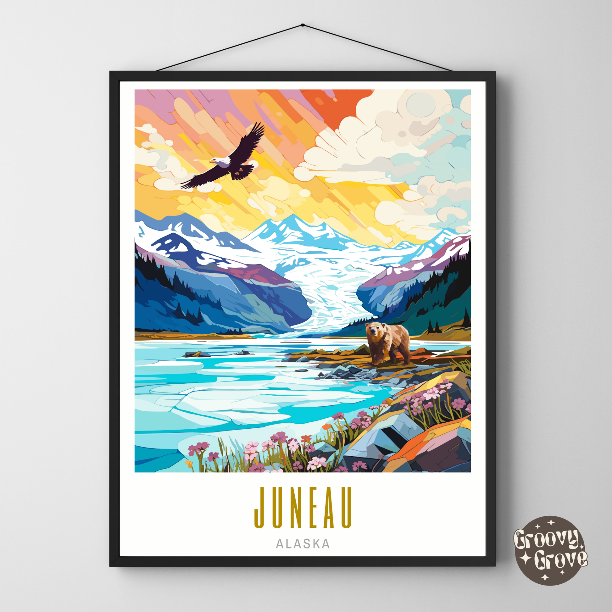 Juneau Alaska Poster - GroovyGrove