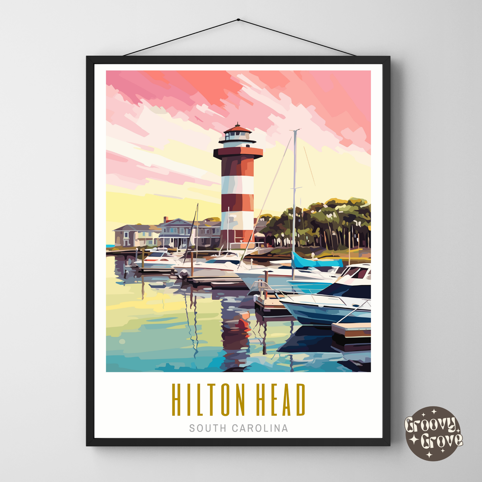 Hilton Head South Carolina Poster - GroovyGrove