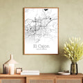 El Cajon California City Map Poster - GroovyGrove