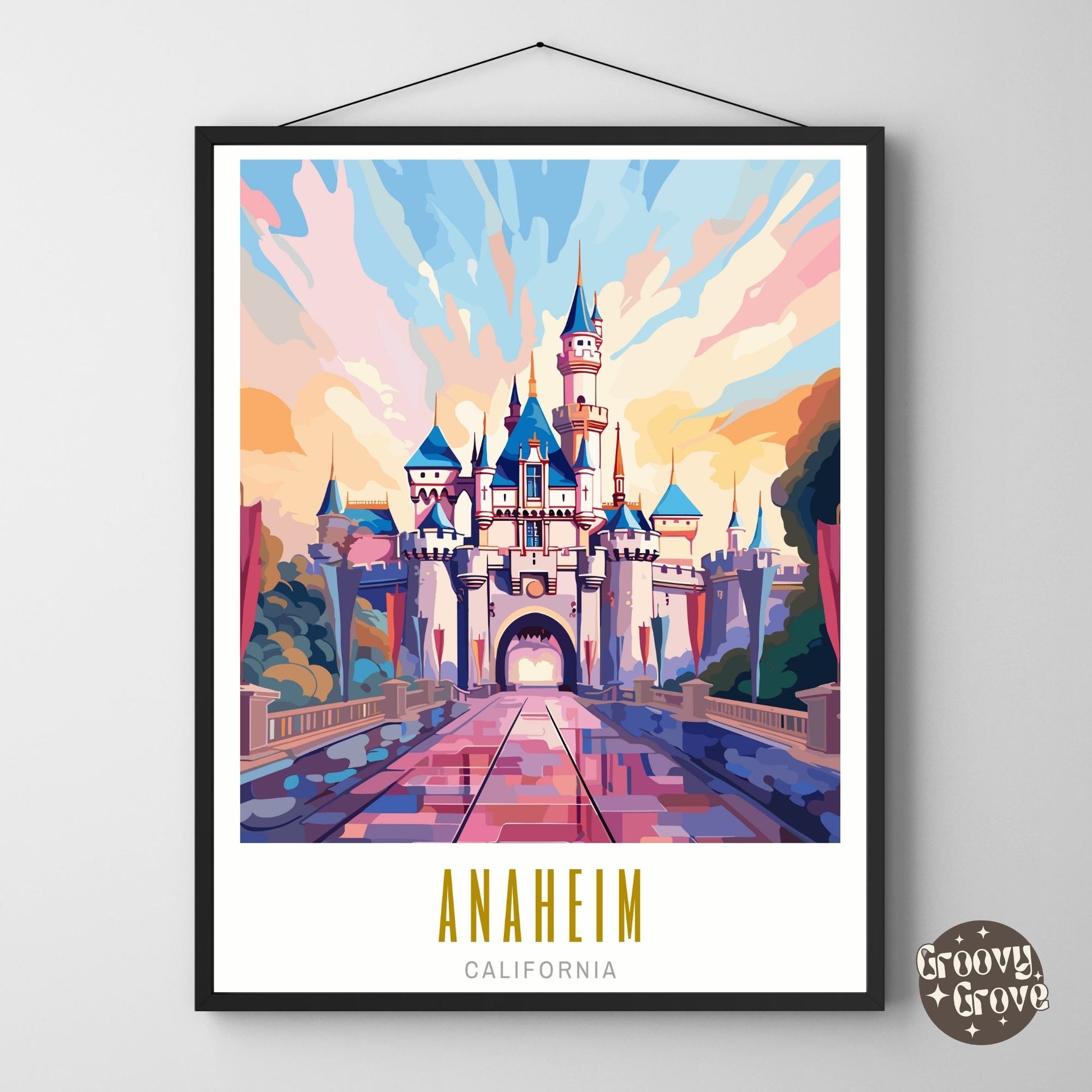 Anaheim California Poster - GroovyGrove