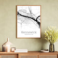 Kennewick Washington City Map Poster - GroovyGrove