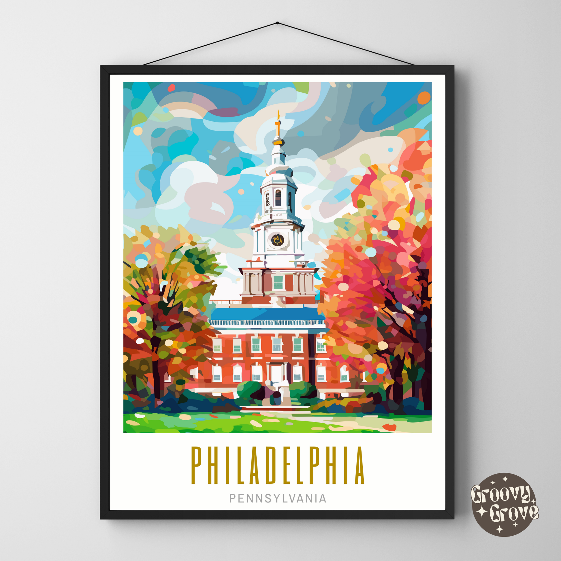 Philadelphia Pennsylvania Poster - GroovyGrove