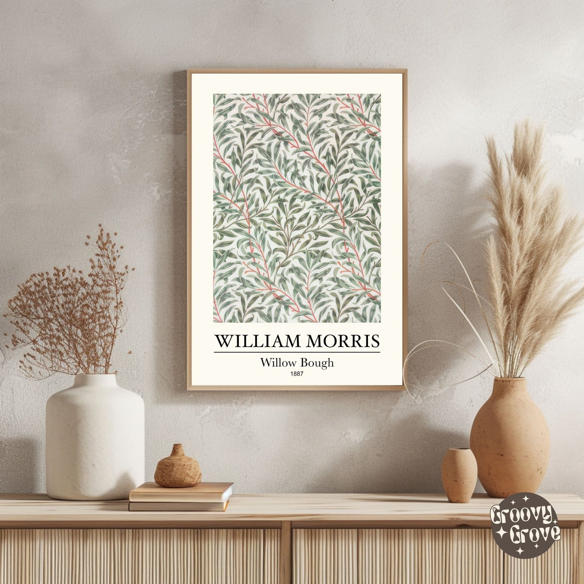 Willow Bough 1887 William Morris Poster - GroovyGrove